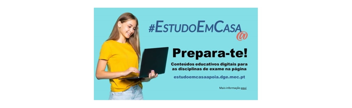 #EstudoEmCasa disponibiliza conteúdos educativos digitais para as disciplinas de exame